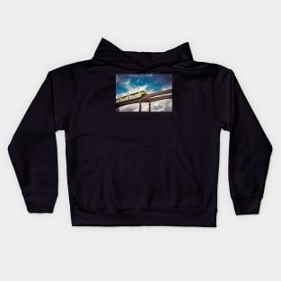 Lime Monorail Outside Track Kids Hoodie